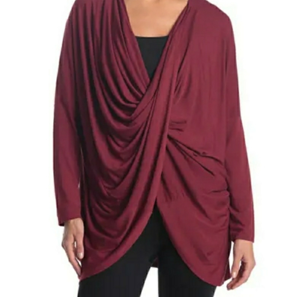 Splendid Front Twist Longsleeve Tunic Lounge Top